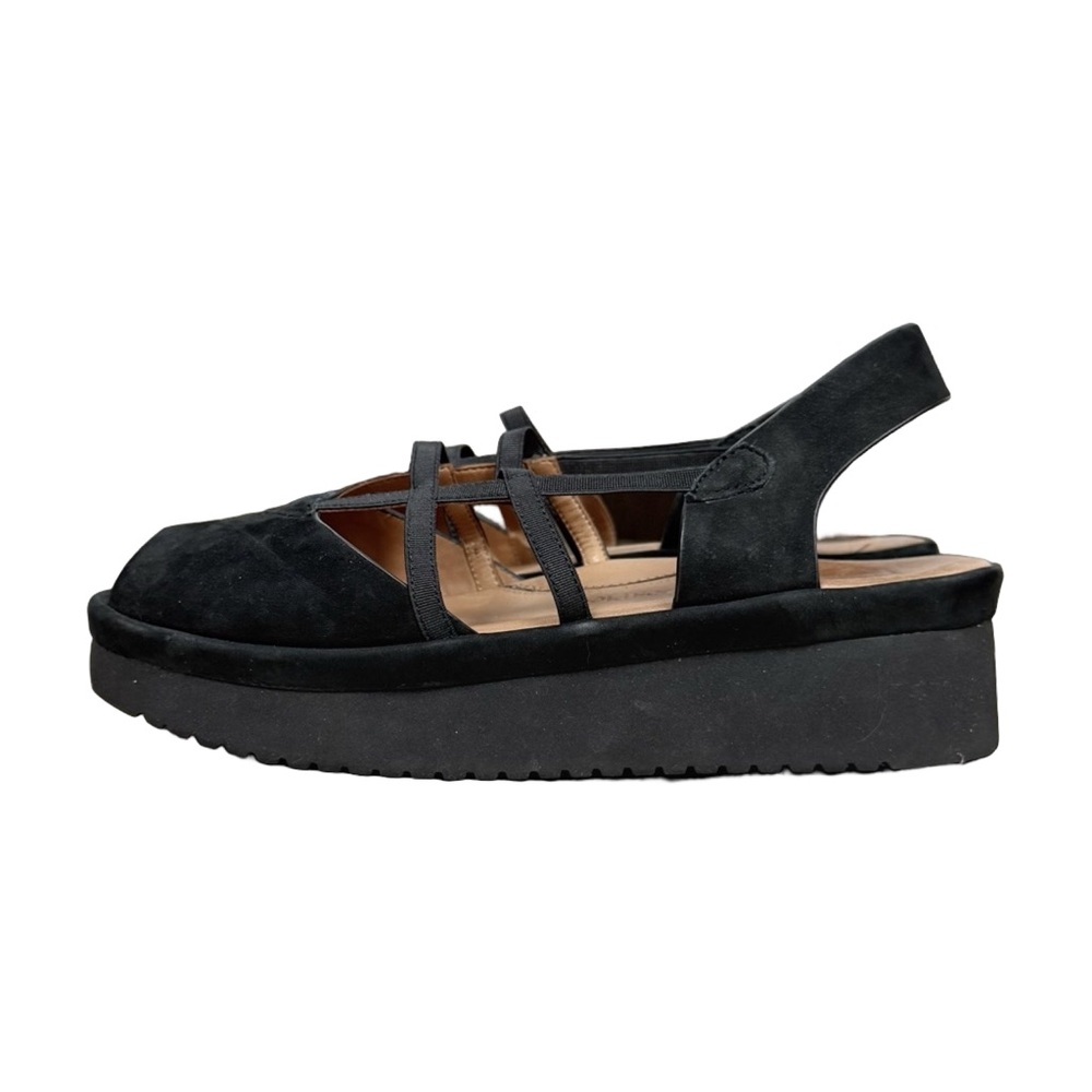 L'Amour Des Pieds Adelais Women's Platform Heeled Sandals Black Suede - Picture 4 of 11
